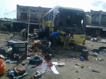 Scene of the Kano bomb blast 2