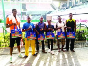 •Some of the players after signing-in for the 14th Governor’s Cup Lagos Tennis Invitational Championship which begins today at  the Lagos Lawn Tennis Club, Onikan