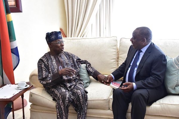 Obasanjo with Ramaphosa