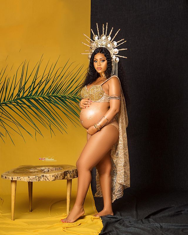 Pictures from Regina Daniels' baby bump shoot - P.M. News
