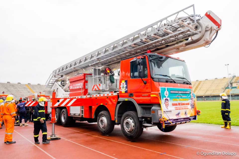 Aregbesola inaugurates aerial firefighting truck in Lagos [Photos] P