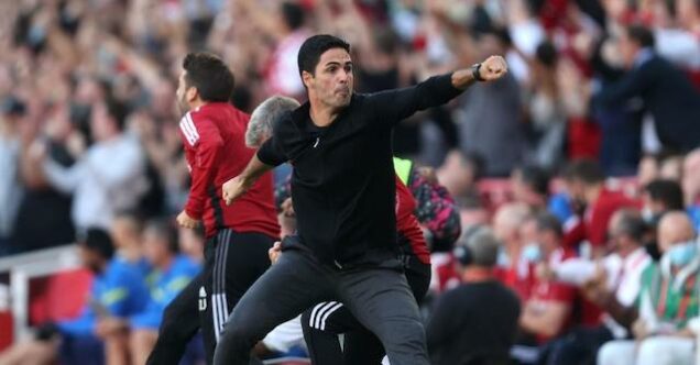 Mikel Arteta in rapture after Arsenal win over Spurs