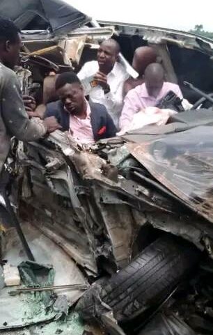 Gospel singer Dunsin Oyekan, others escape death in ghastly motor ...