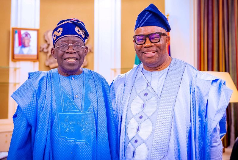 Tinubu meets Akpabio in Abuja